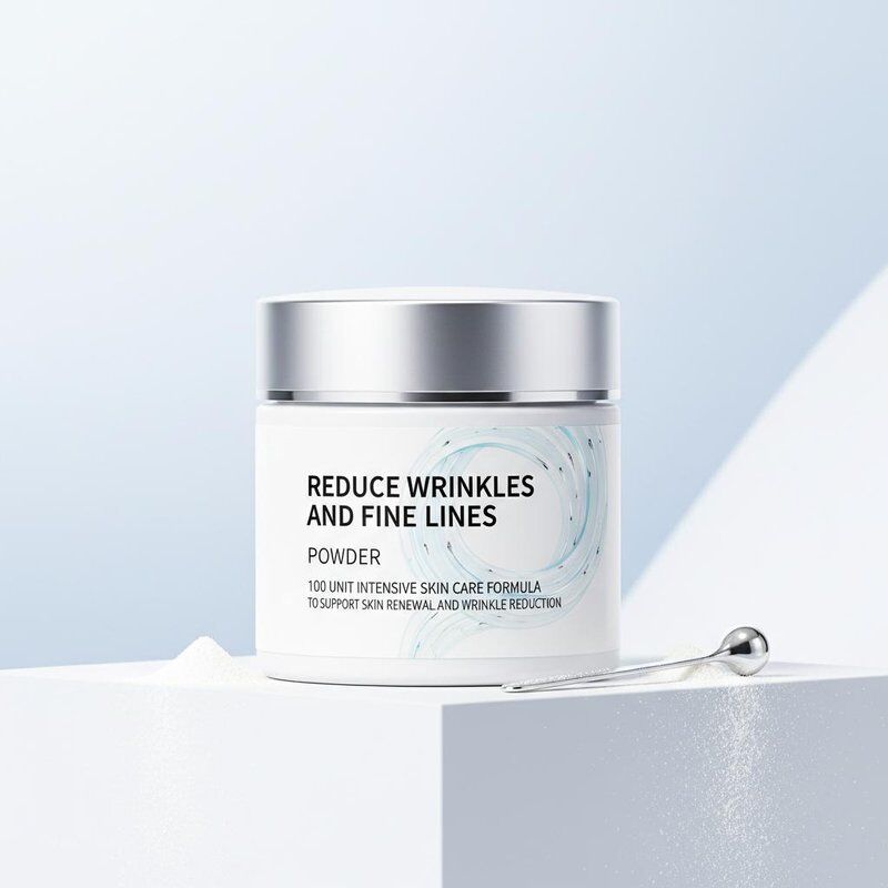 Reduce Wrinkles And Fine Lines Powder 100 Unit Intensive Skin Care Formula To Support Skin Renewal And Wrinkle Reduction
