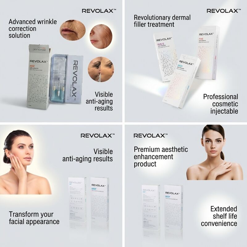 Anti-aging Revolax Dermal Filler Deep Sub-q Fine injectable product OEM for natural skin smoothing and volume enhancement