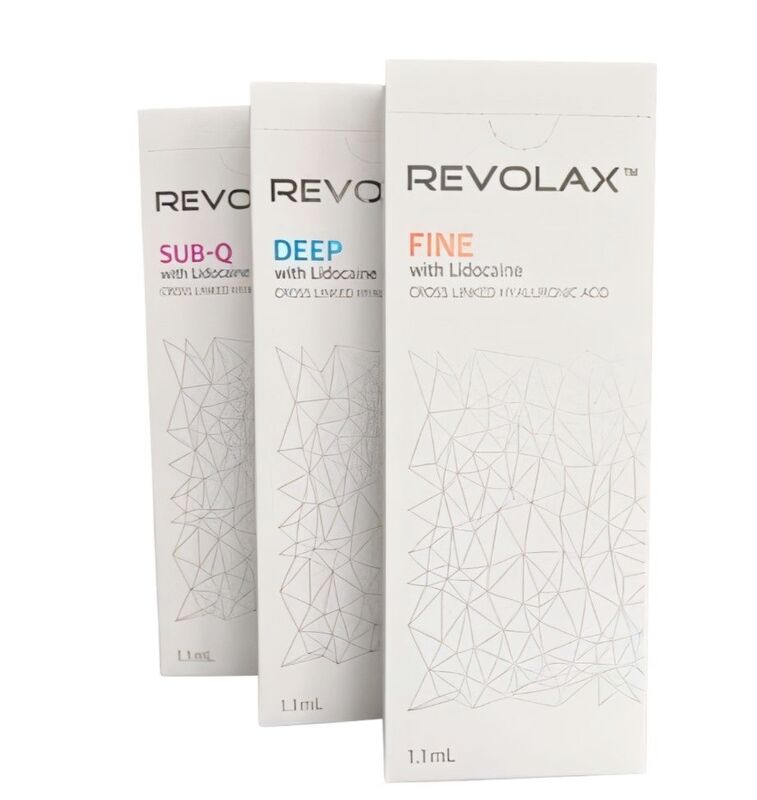 Cross-linked Dermal Filler Revolax Dermal Filler Fine Deep Sub-Q Injectable Formula for Facial Line Reduction and Volume Restoration