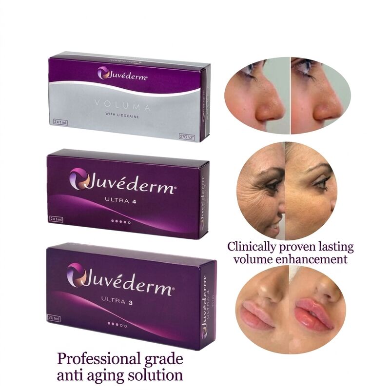 Plastic Surgery Juvederm Dermal Filler Concentration 20mgMl Longevity 9-12 Months Suitable for Enhancing Facial Contours and Skin Rejuvenation