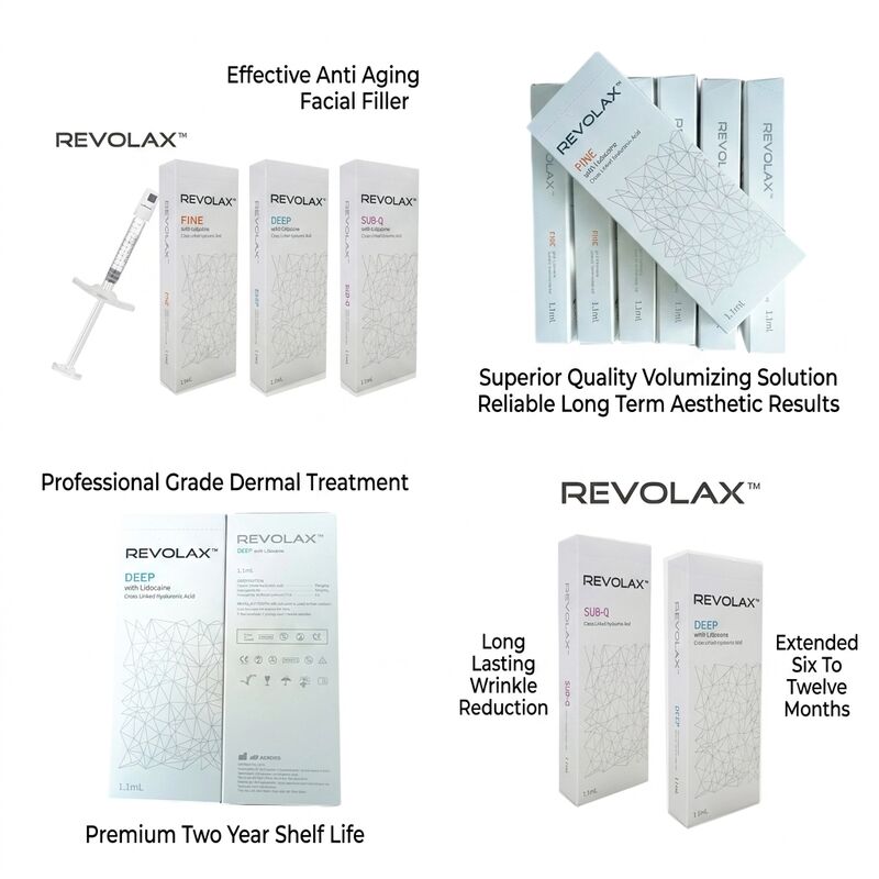24mgml Revolax Dermal Filler Injectiondepth Mid To Deep Dermis Concentration 20 Mgml Solution For Facial Volume Enhancement
