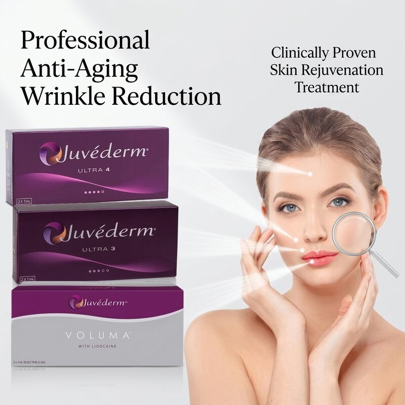 Facial Injection Juvederm Dermal Filler Longevity 9-12 Months Ultra3 Ultra4 Voluma Perfect for Facial Contour Refinement