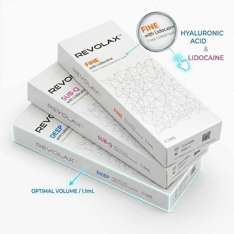 Revolax Deep Marionette Line Filler Monophasic Hyaluronic Acid Dermal Filler 1.1ml for Mouth Corner Correction